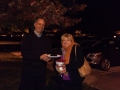 Dr. Mark Kamsler and Dr. Andrea Rentea outside
